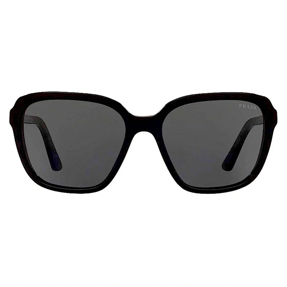 Prada Heritage Oversized Sunglasses (SPR 10V-F 1AB-5S0) in Black - Picture 4 of 16